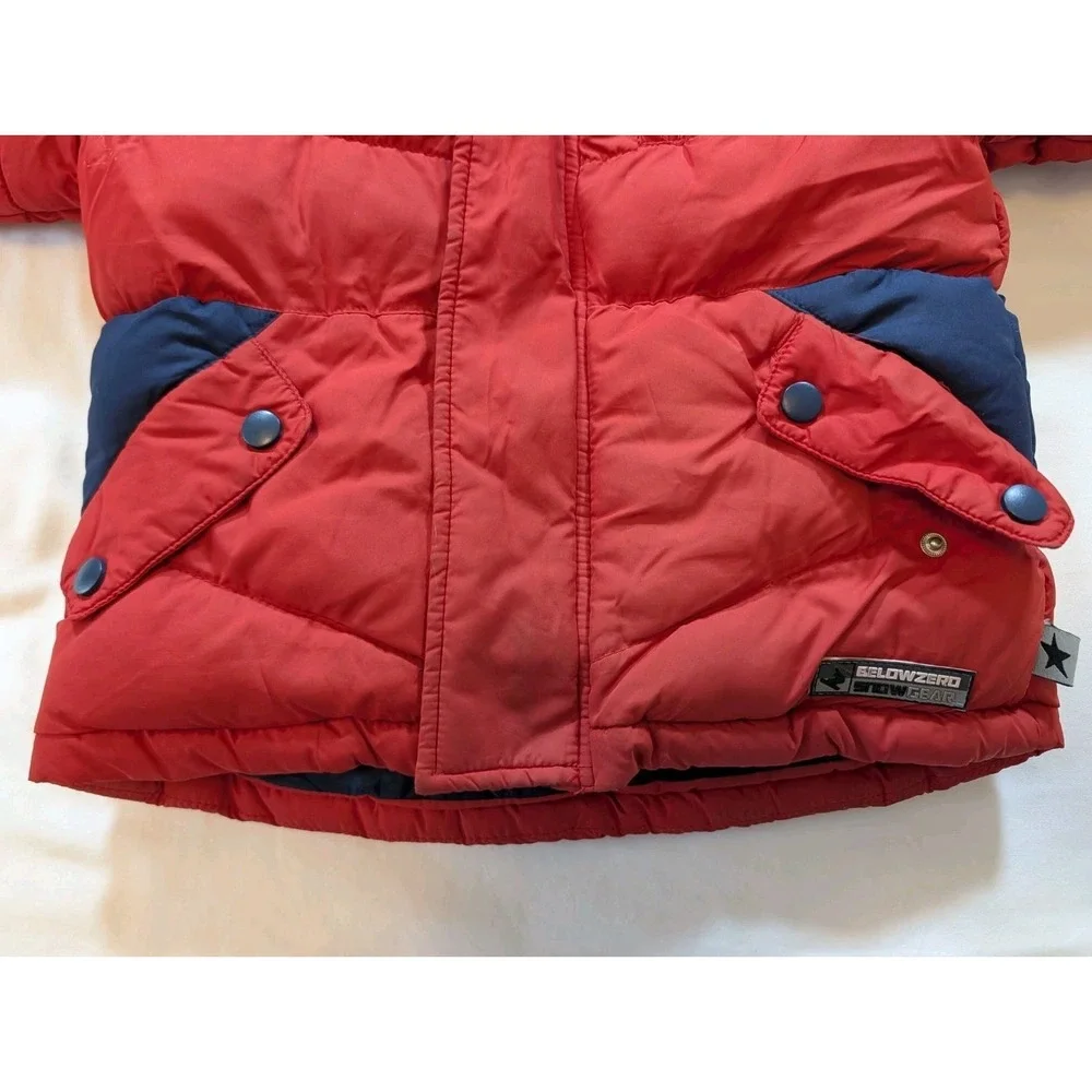 BelowZero‎ Extreme Riders Snow Jacket Kids Size 4T/L Red Navy Blue Puffer